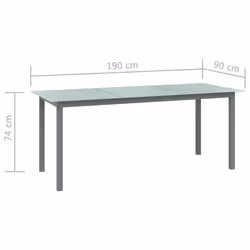 VidaXL 312205 table de jardin Gris - Vue supplémentaire 5