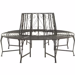 Cet élégant banc circulaire d’arbre offre un endroit confortable pour vous y asseoir et constitue également un élément attray ...