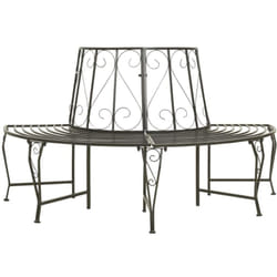 Vidaxl - Banc d'arbre de jardin Demi-rond 160 cm Acier