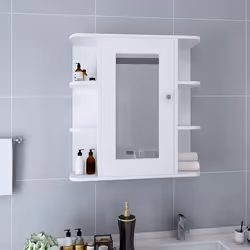 VidaXL 323601 miroir de salle de bain et armoire de rangement pour évier