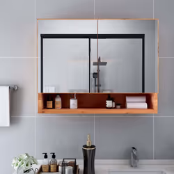 VidaXL 323606 miroir de salle de bain et armoire de rangement pour évier