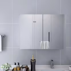 VidaXL 325186 miroir de salle de bain et armoire de rangement pour évier