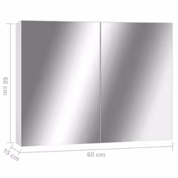 VidaXL 325186 miroir de salle de bain et armoire de rangement pour évier - Vue supplémentaire 5