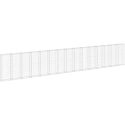Mur en gabion avec couvercles Acier galvanisé 900x30x150 cm
