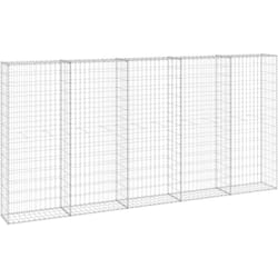 Vidaxl - Mur en gabion avec couvercles Acier galvanisé 300x30x150 cm