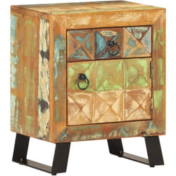 Table de chevet 40 x 30 x 50 cm Bois de récupération massif Vidaxl