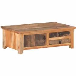 Cette table basse en bois ajoute un look vintage et est un choix parfait pour votre espace de vie existant. Cette table d’app ...