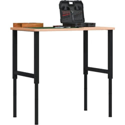 Vidaxl - Cadres d'établi réglables 2 pcs Métal 55x(69-95,5) cm Noir