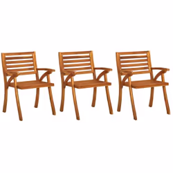 Cet ensemble de chaises de jardin en bois tendance est destiné à attirer les regards dans votre jardin, salle à manger ou sur ...