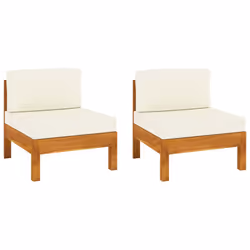 VidaXL 310638, Bois d'acacia, Tissu, Polyester, Adultes et enfants, 610 mm, 630 mm, 600 mm