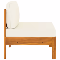VidaXL 310638 banc de jardin Bois d'acacia, Tissu, Polyester - Vue supplémentaire 4