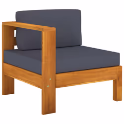 VidaXL 310641, Bois d'acacia, Tissu, Polyester, Adultes et enfants, 700 mm, 650 mm, 600 mm