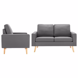 VidaXL 3056614, Gris, Bois de pin, Polyester, Hévéa, 1300 mm, 760 mm, 825 mm, 54 cm
