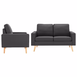 VidaXL 3056615, Gris, Bois de pin, Polyester, Hévéa, 1300 mm, 760 mm, 825 mm, 54 cm