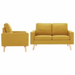 VidaXL 3056620, Jaune, Bois de pin, Polyester, Hévéa, 1300 mm, 760 mm, 825 mm, 54 cm
