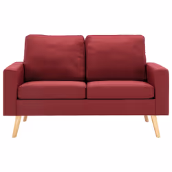 VidaXL 3056621 canapé Rouge