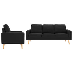 VidaXL 3056633 canapé Noir