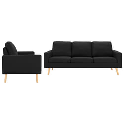 VidaXL 3056643 canapé Noir