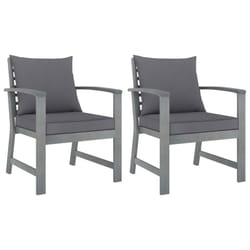 VidaXL 311827 chaise d'extérieur Terrace Siège rembourré Bois d'acacia, Polyester Gris