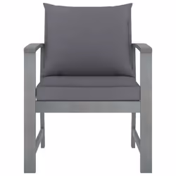 VidaXL 311827 chaise d'extérieur Terrace Siège rembourré Bois d'acacia, Polyester Gris