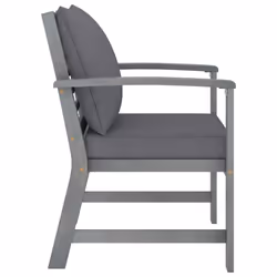 VidaXL 311827 chaise d'extérieur Terrace Siège rembourré Bois d'acacia, Polyester Gris