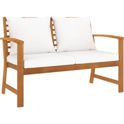 Vidaxl - Banc de jardin avec coussin crème 120 cm Bois solide d'acacia