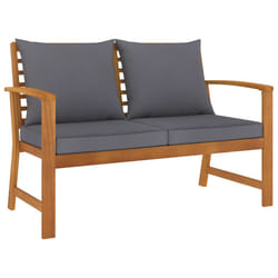 VidaXL 311830 banc de jardin Bois d'acacia, Tissu, Polyester