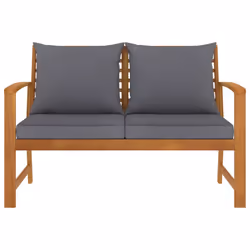 VidaXL 311830 banc de jardin Bois d'acacia, Tissu, Polyester
