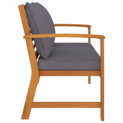 VidaXL 311830 banc de jardin Bois d'acacia, Tissu, Polyester