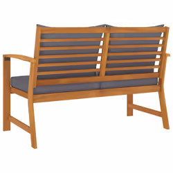 VidaXL 311830 banc de jardin Bois d'acacia, Tissu, Polyester - Vue supplémentaire 4