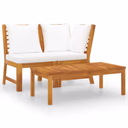 VidaXL 311834, Bois d'acacia, Tissu, Polyester, Adultes et enfants