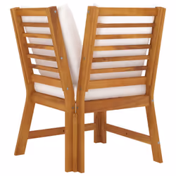 VidaXL 311834 banc de jardin Bois d'acacia, Tissu, Polyester - Vue supplémentaire 5