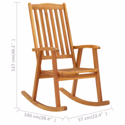 VidaXL 311844 chaise d'extérieur Terrace Siège rembourré Bois d'acacia - Vue supplémentaire 7