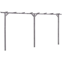 Vidaxl - Pergola de jardin Gris 400x40x205 cm Bois de pin imprégné