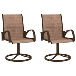 VidaXL 312278 chaise d'extérieur Terrace Acier, Textile Marron