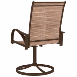 VidaXL 312278 chaise d'extérieur Terrace Acier, Textile Marron - Vue supplémentaire 5