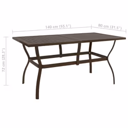 VidaXL 312280 table de jardin Marron - Vue supplémentaire 6