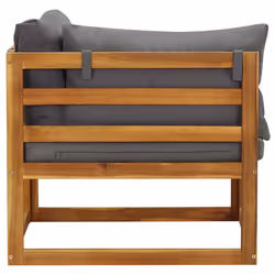 VidaXL 311852 banc de jardin Bois d'acacia, Tissu, Polyester - Vue supplémentaire 4
