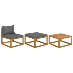 VidaXL 311854 banc de jardin Bois d'acacia, Tissu, Polyester