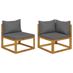 VidaXL 311856 banc de jardin Bois d'acacia, Tissu, Polyester