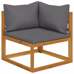 VidaXL 311856 banc de jardin Bois d'acacia, Tissu, Polyester