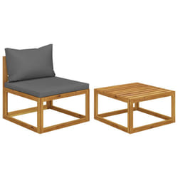 VidaXL 311858 banc de jardin Bois d'acacia, Tissu, Polyester