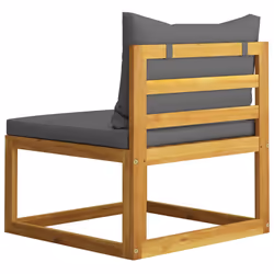 VidaXL 311858 banc de jardin Bois d'acacia, Tissu, Polyester - Vue supplémentaire 5