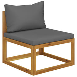 VidaXL 311862 banc de jardin Bois d'acacia, Tissu, Polyester