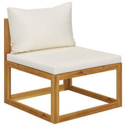 VidaXL 311863 banc de jardin Bois d'acacia, Tissu, Polyester