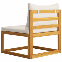 VidaXL 311863 banc de jardin Bois d'acacia, Tissu, Polyester - Vue supplémentaire 4