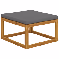 VidaXL 311864, Bois d'acacia, Tissu, Polyester, Adultes et enfants, 680 mm, 680 mm, 290 mm