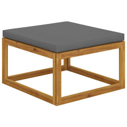 VidaXL 311864 banc de jardin Bois d'acacia, Tissu, Polyester