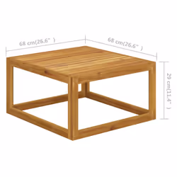 VidaXL 311864 banc de jardin Bois d'acacia, Tissu, Polyester - Vue supplémentaire 5