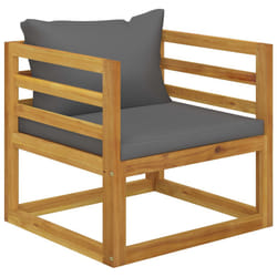 VidaXL 311867 banc de jardin Bois d'acacia, Tissu, Polyester